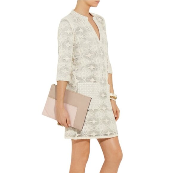 DAY Birger et Mikkelsen Cream Geometric Crochet lined Dress size 36 - Picture 16 of 16